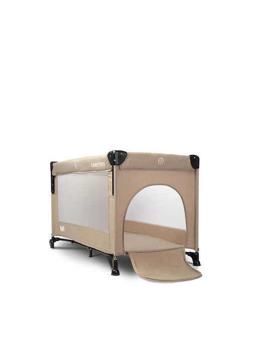Caretero Esti Playpen 2 Levels with Mattress Brown 126x65cm