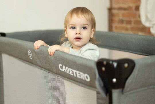 Caretero Esti Playpen 2 Levels with Mattress Black 126x65cm
