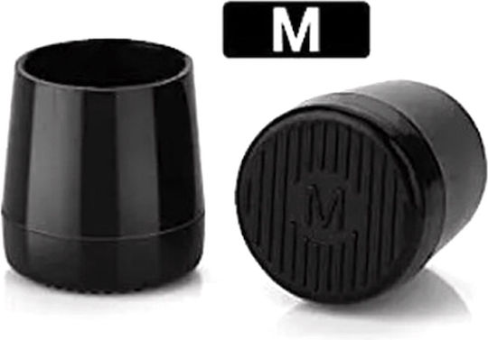 Set 2 Schuhabsatzabdeckungen Zola Kunststoff Größe M Schwarz
