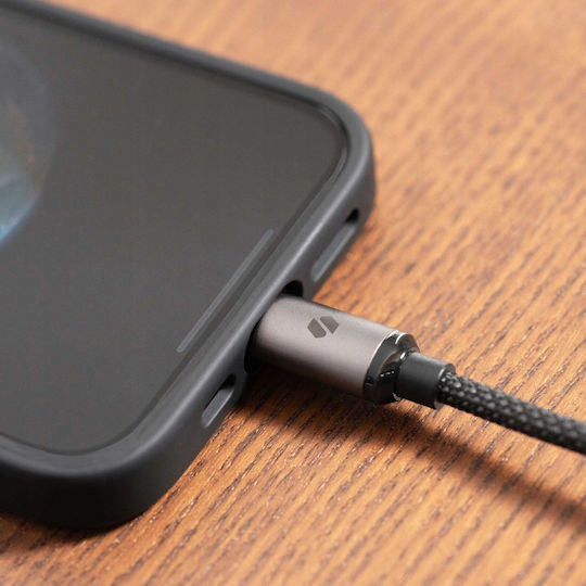 Spacecase Cl02 Cablu USB 2.0 USB-C Masculin - USB-C 60W Negru 2m 122092