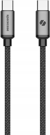 Spacecase Cl01 USB 2.0 Кабел USB-C Мъжки - USB-C 60W Черен 1м 122091