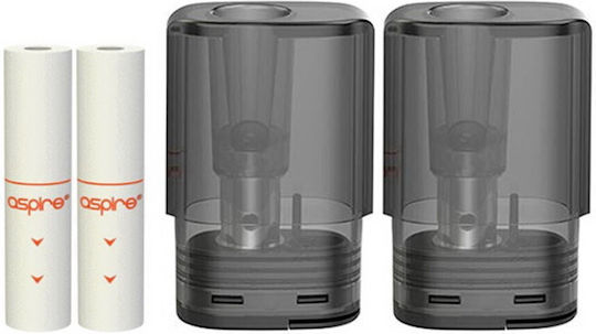 Aspire Vilter E-Zigaretten Ersatzteile Pod in Weißes Farbe 2ml mit Heizwendel 1ohm