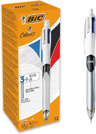 BIC Μηχανικό Μολύβι Πλαστικό 1.0mm με Γόμα 12τμχ
