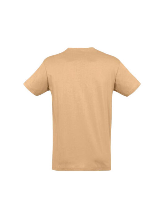 Kal-tsa Men's Athletic T-shirt Short Sleeve Brown