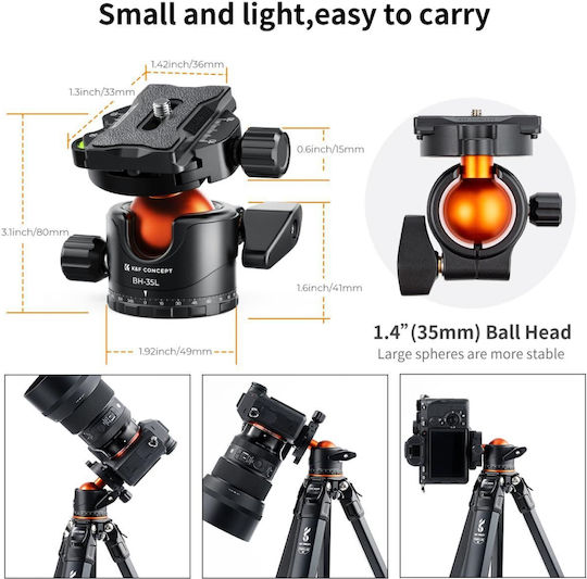 K&F Concept 360 Degree Αξεσουάρ Στήριξης Φωτογραφικής
