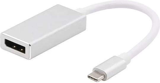 USB-C Male To DisplayPort Female Converter Silver 1 Piece 17836
