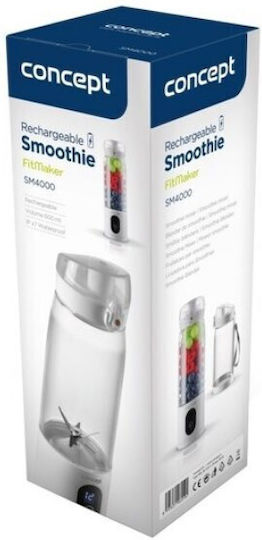 Concept Μπλέντερ με Πλαστική Κανάτα 600 ml Λευκό SM400