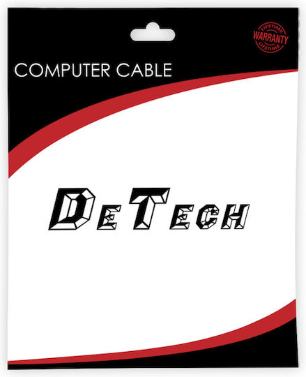 DeTech USB-C Male To DisplayPort Female Gray 1Piece