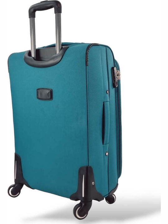 Playbags Куфари За Пътуване Текстилни Петролени С 4 Колела Комплект 2 Части