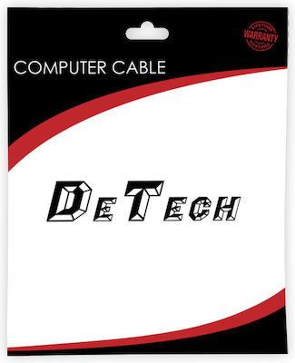 De Tech USB 3.0 7 Port Hub with USB-C Connection Gray