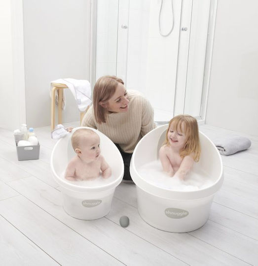 Shnuggle Cadă pentru bebeluși White-Grey