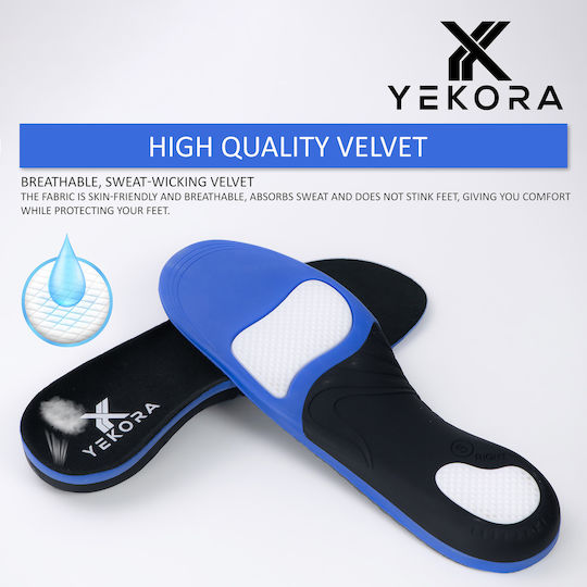 Yekora Foot Expert Анатомични Ортопедични Стелки за Обувки с Пяна с Памет 2 Броя
