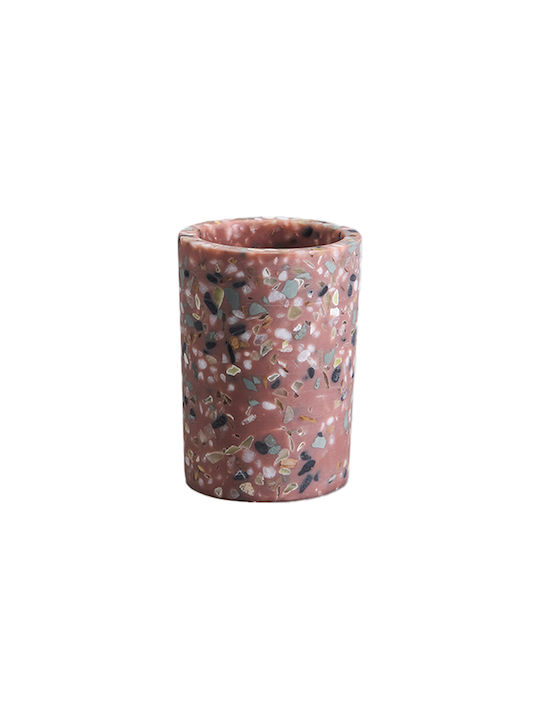 Cyclops Terrazzo Tabletop Cup Holder Ceramic Beige