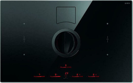 Elica Nikolatesla Switch Glow BL/F/83 Επαγωγική Εστία Αυτόνομη με Απορροφητήρα & Λειτουργία Κλειδώματος 83x51.5εκ.