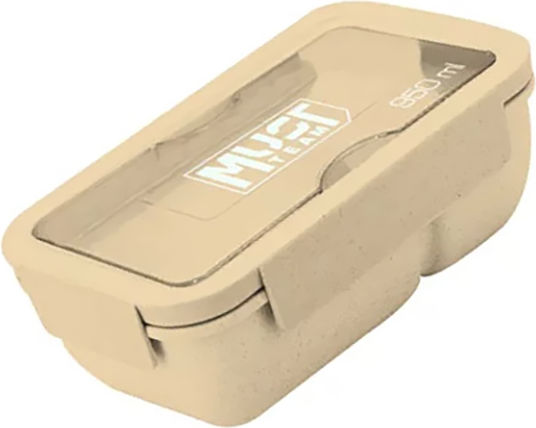 Must Team Lunchbox Kunststoff Yellow Geeignet für die Mikrowelle 950ml 1Stück