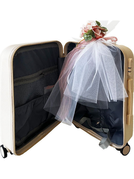 Set de botez cu cerc de aur și flori