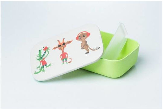Chic Mic Cutie De Prânz Din Plastic Verde Cu Compartimente 19x12.5cm