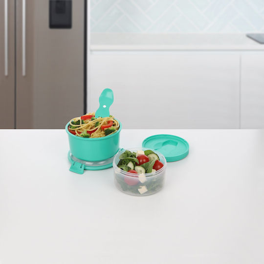 Sistema Sistema Kunststoff Mittagsbox Mit Fächern Blau 965ml