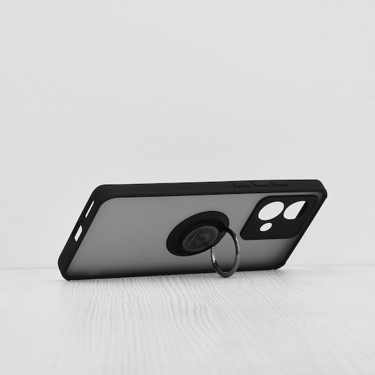 Techsuit Glinth Umschlag Rückseite Silikon Schwarz (Motorola Edge 40 Neo - German)