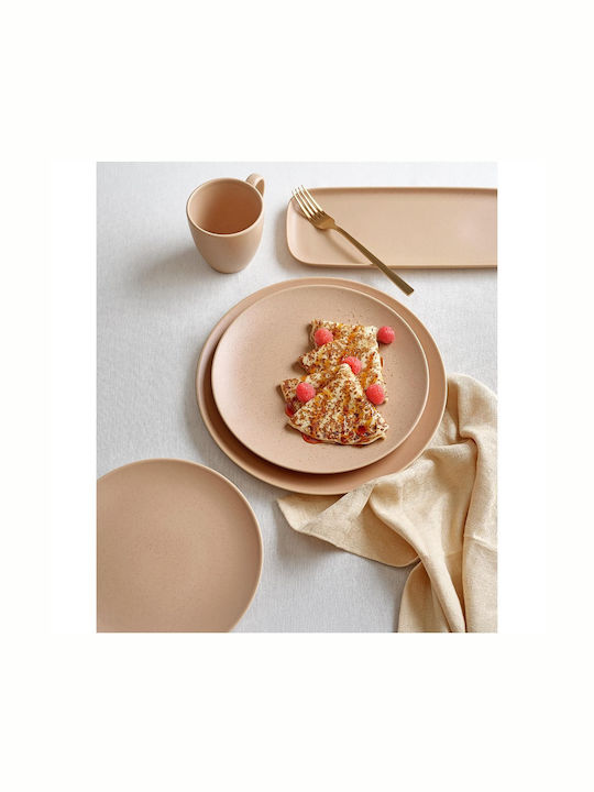 Costa Verde Teller Untiefe aus Porzellan Beige mit Durchmesser 26cm
