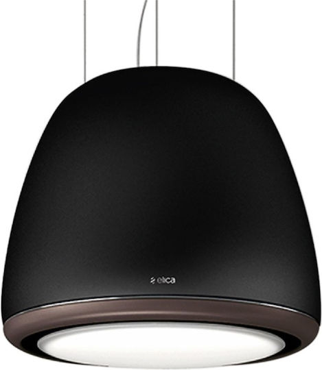 Elica Edith ROCK/F/50 Απορροφητήρας Νησίδα 50cm Μαύρος
