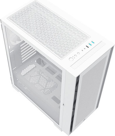 Montech Air 1000 Lite Gaming Midi Tower Κουτί Υπολογιστή με Πλαϊνό Παράθυρο Λευκό