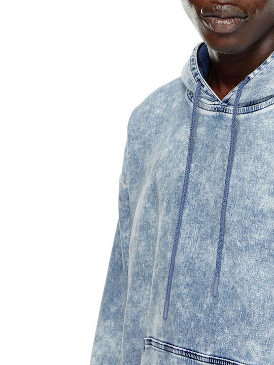 Sweatshirt with Hood Blue