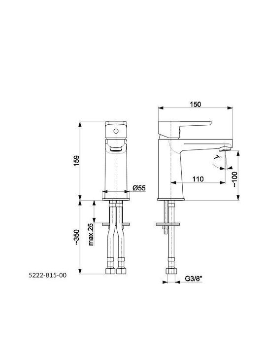 KFA Mischung Waschtischarmatur Chrome