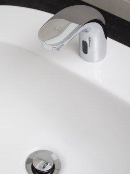 KFA Mixing Time Flow Sink Faucet with Photocell Sensor Silver