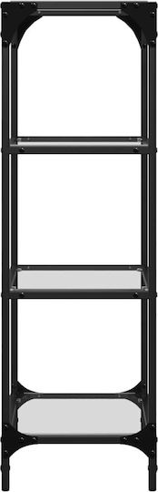 Bibliothek Schwarz 40x30x95cm