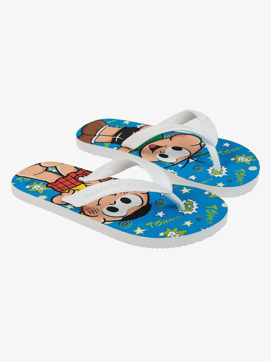 Dupe Șlapi pentru copii Flip Flops Albe