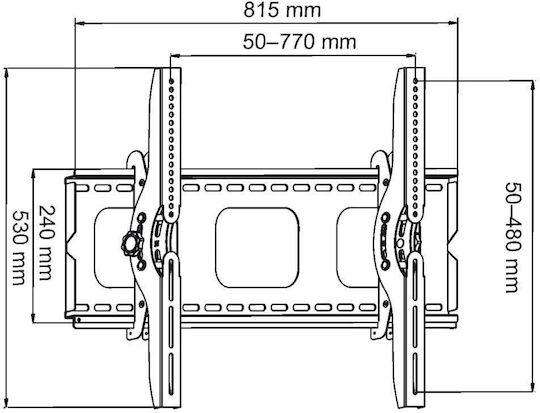 Art AR-08 Επιτοίχια έως 80" και 80kg