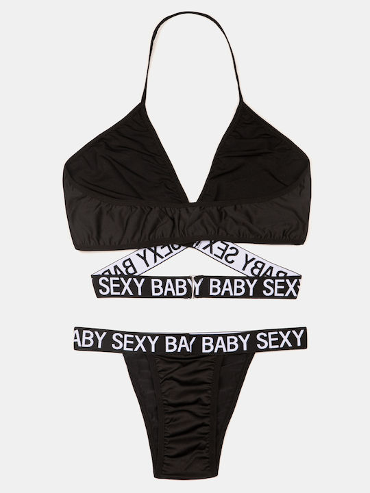Set de lenjerie sport negru