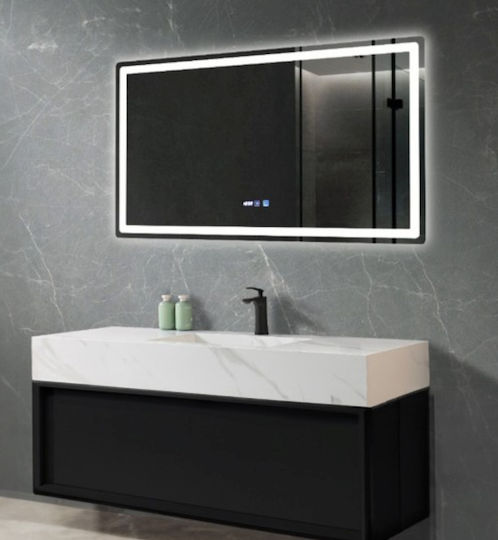 Sparke Astral Oglindă de Baie Dreptunghiulară Lumini LED Atingere 100x60cm