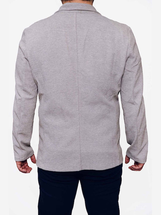 Devergo Men's Summer Suit Jacket Light Grey