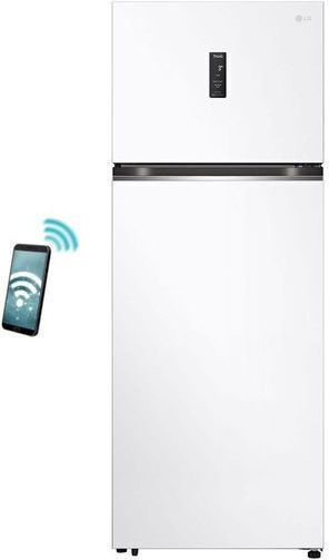 LG Frigider cu două uși 461lt Total NoFrost Î184.5xL70xA72cm. Alb GTBV44SWBKD