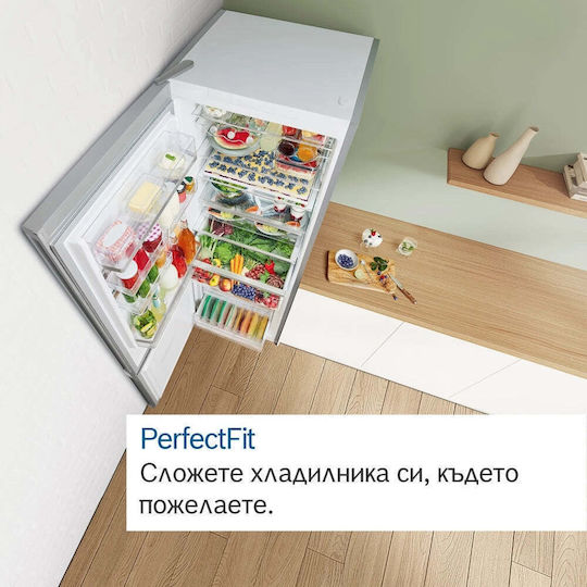 Bosch Combină frigorifică 282lt Total NoFrost Î176xL60xA66cm. Alb KGN33NWEB