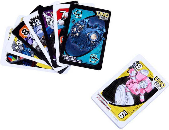 Board Game Transformers UNO Flip! for 2-10 Players 7+ Years Old (EN) Mattel