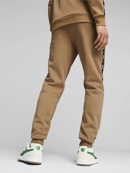 PUMA ESS+ Tape dryCELL Jogger Παντελόνι Μπεζ