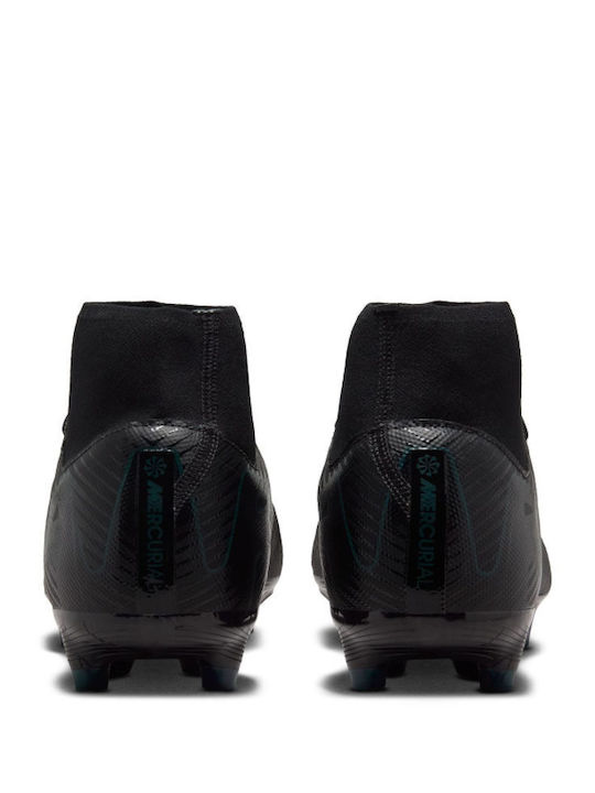 Nike Superfly 10 Academy FG/MG Χαμηλά Ποδοσφαιρικά Παπούτσια με Τάπες Μαύρα