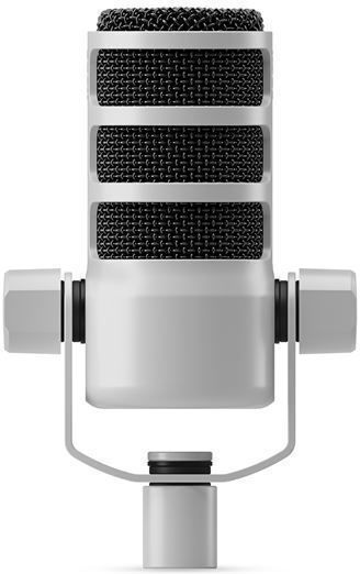 Rode PodMic W Δυναμικό Microphone XLR Shock Mounted for Studio in White Color