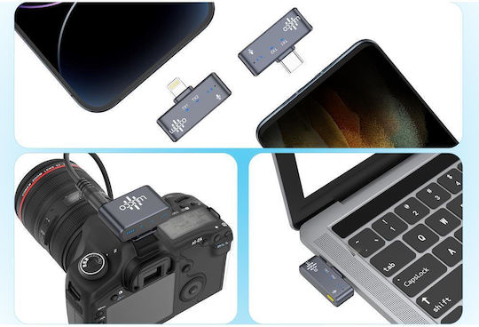 AirWave K2 Seturi Wireless Microfon Πέτου, Clip On pentru Vocale