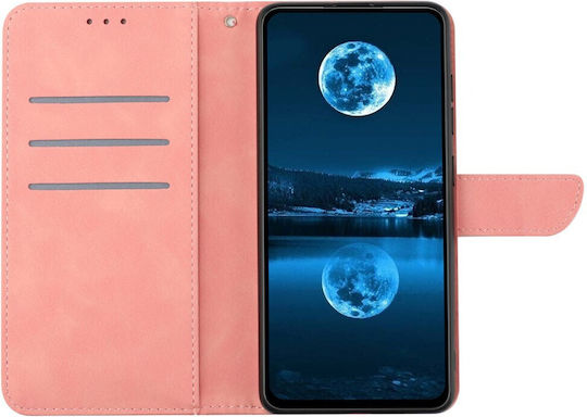Stitching Embossed Brieftasche Rosa (Moto G85)