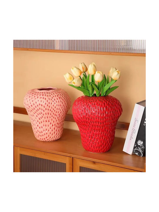 Koart Decorative Vase Red 22.5x25cm