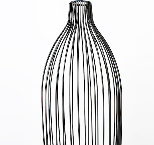 Koart Διακοσμητικό Βάζο Metallisch Schwarz 18x3.5x40cm 1Stück