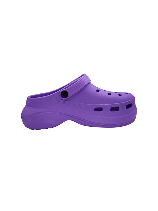 Adam's Shoes Clogs Purple