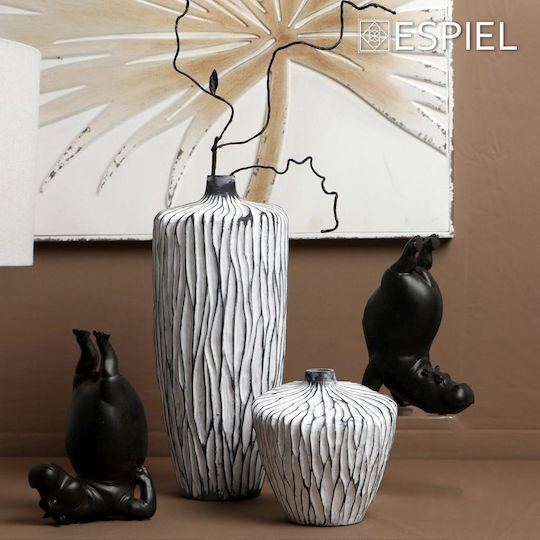 Espiel Decorative Vase White 13x13x26cm