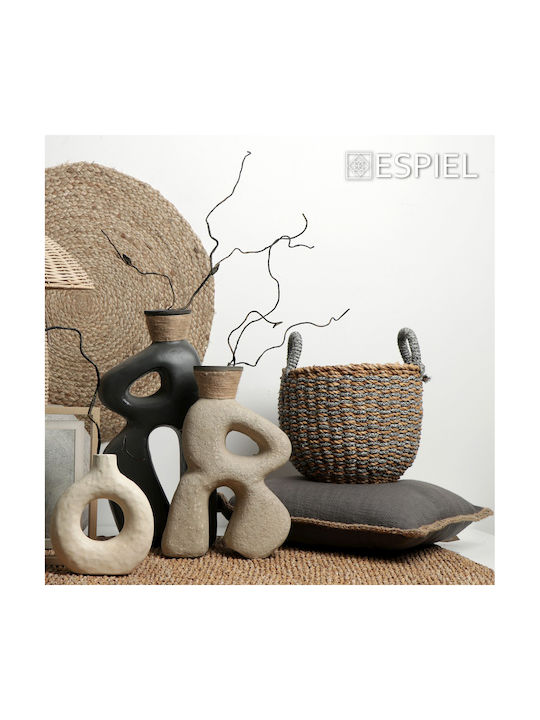 Espiel Decorative Vase Beige 20x8x27cm