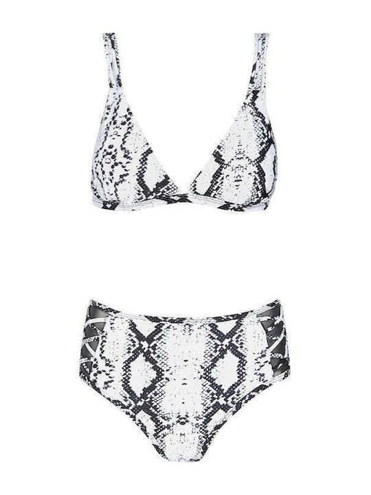 Bikini Set Triangle High Waist Animal Print