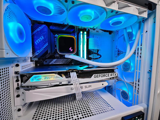 Sirius G:RIGS SIRIUS Ultra Гейминг Настолен компютър (i5-14600KF/32GB DDR4/2TB SSD/GeForce RTX 4070/Без операционна система)